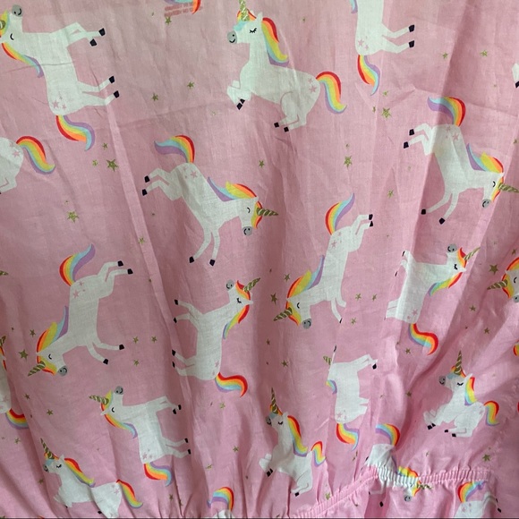 π¦πNWT Unicorns CAT & JACK Swim Beach COVER UP w/ HOT PINK TASSELS XL 14/16 - Picture 11 of 16